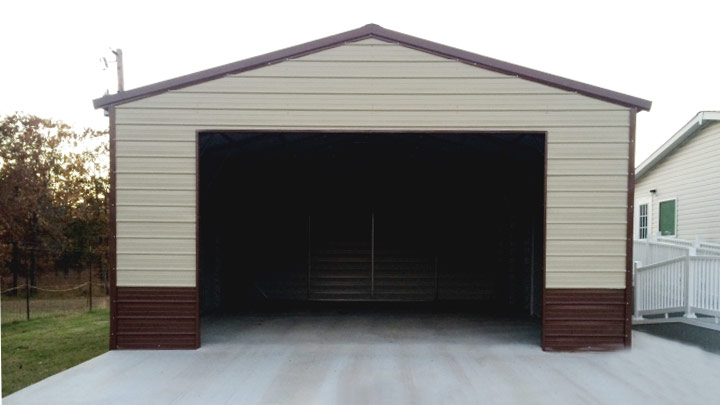 Vertical Roof End Entry Garage